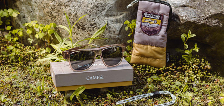 Dusk*Walnut*Basic Polarized Grey + Dusk*Walnut*HD Plus Polarized Grey + Dusk*Engraved Walnut*Basic Polarized Grey + Dusk*Engraved Walnut*HD Plus Polarized Grey | CAMP Cliff Great Smokey Mountains Sunglasses