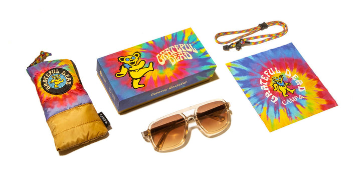 Desert*Walnut*Basic Polarized Brown Fade + Desert*Walnut*HD Plus Polarized Brown Fade + Desert*Walnut*RX | CAMP Glacier Grateful Dead Bears Sunglasses