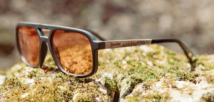 Matte Black*Walnut*Basic Polarized Amber + Matte Black*Walnut*HD Plus Polarized Amber + Matte Black*Walnut*RX | CAMP Glacier Matte Black Sunglasses
