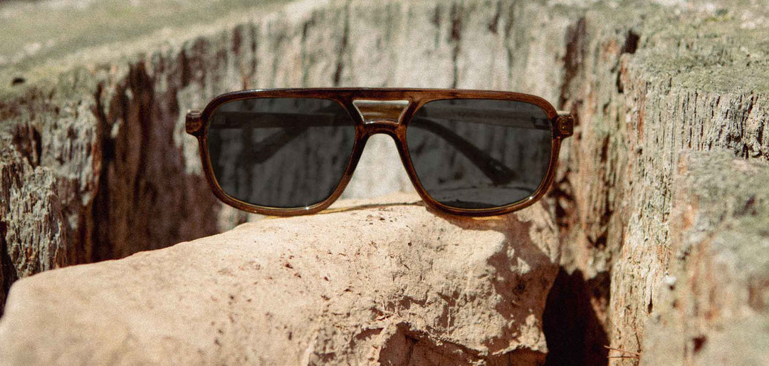 Moss*Walnut*HD Plus Polarized Grey | CAMP Glacier Moss Walnut Sunglasses