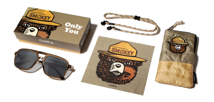 Moss*Walnut*HD Plus Polarized Grey | CAMP Glacier Moss Walnut Sunglasses