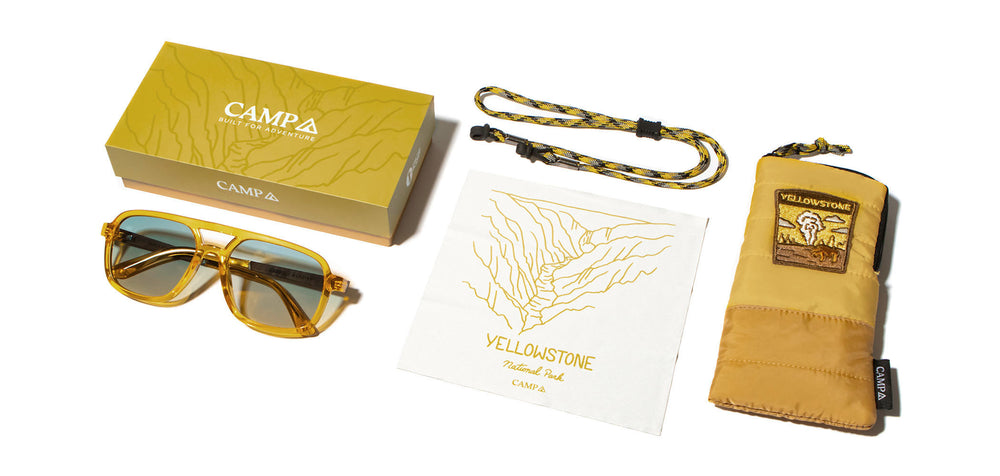 Sap*Engraved Walnut*Basic Polarized Sky + Sap*Engraved Walnut*HD Plus Polarized Sky | CAMP Glacier Yellowstone Sunglasses