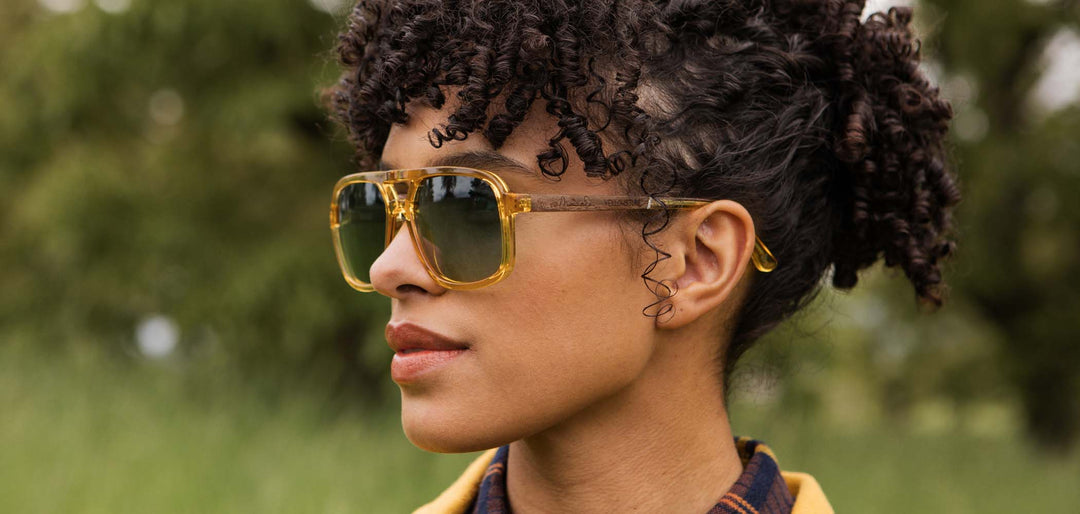 Sap*Engraved Walnut*Basic Polarized Sky + Sap*Engraved Walnut*HD Plus Polarized Sky | CAMP Glacier Yellowstone Sunglasses