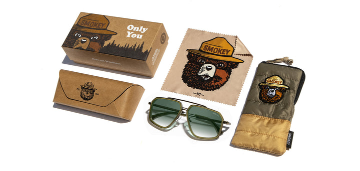 Pine*G15 Fade Polarized | Keizer Smokey Bear Sunglasses