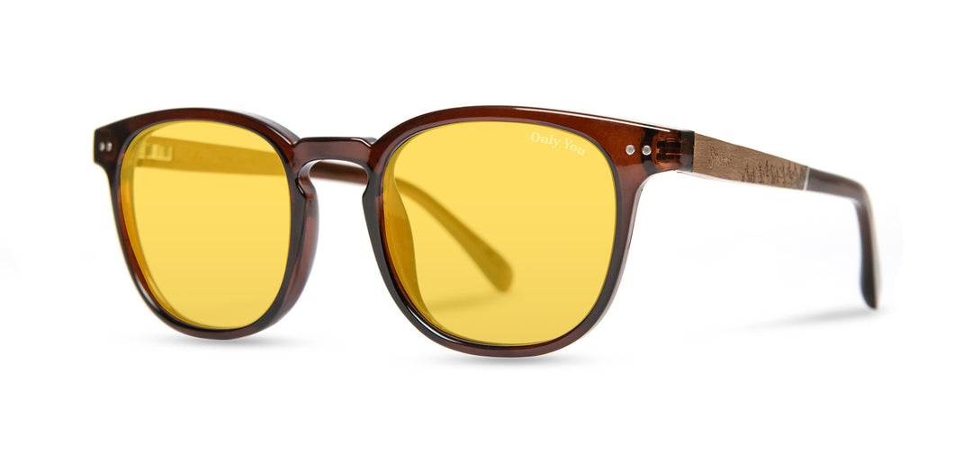 Clay*Walnut*Basic Polarized Yellow + Clay*Walnut*HD Plus Polarized Yellow | CAMP Topo Clay Sunglasses