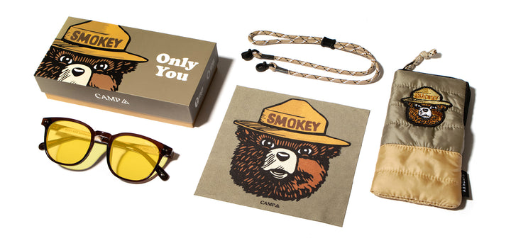 Clay*Walnut*Basic Polarized Yellow + Clay*Walnut*HD Plus Polarized Yellow | CAMP Topo Clay Sunglasses