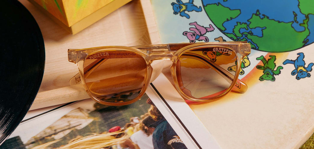 Desert*Walnut*Basic Polarized Brown Fade + Desert*Walnut*HD Plus Polarized Brown Fade + Desert*Walnut*rx | CAMP Topo Desert Grateful Dead Bears Sunglasses