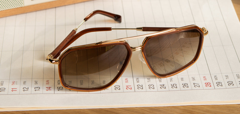 Rust*Mahogany*Brown Fade + Rust*Mahogany*Brown Fade Polarized | Shwood Keizer Acetate Sunglasses Rust