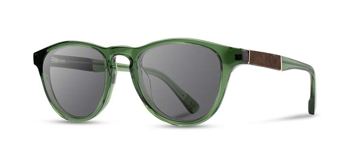 Emerald*Elm Burl*Grey + Emerald*Elm Burl*Grey Polarized | Shwood Francis Acetate Sunglasses Emerald